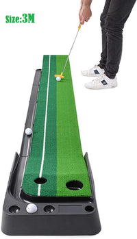 Thumbnail for Golf Putting Mat Practice Putter Indoor Outdoor Training Exerciser