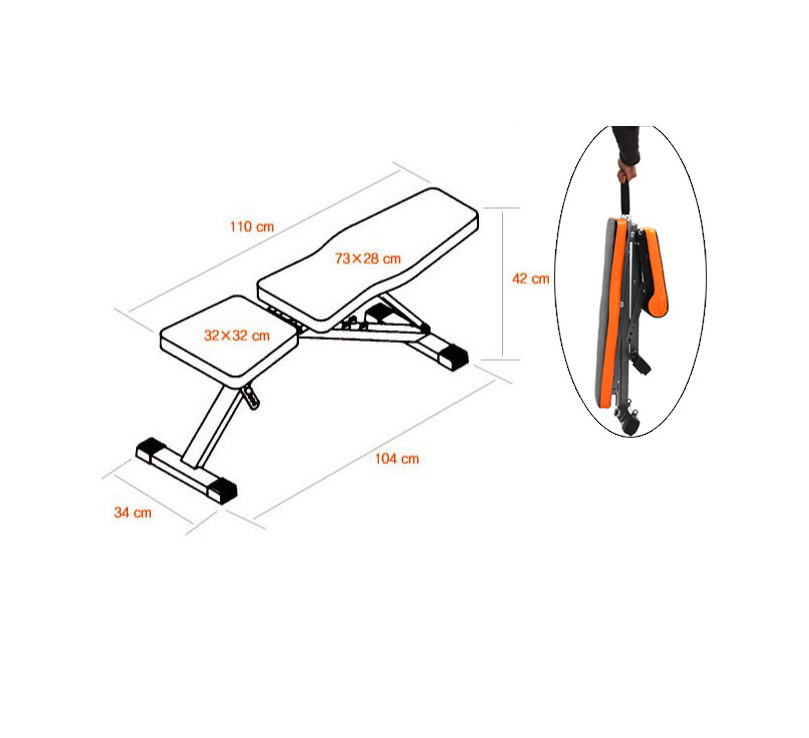 Adjustable FID Sit Up & Weight Bench