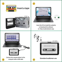 Thumbnail for USB Cassette Player and Tape to MP3 Converter