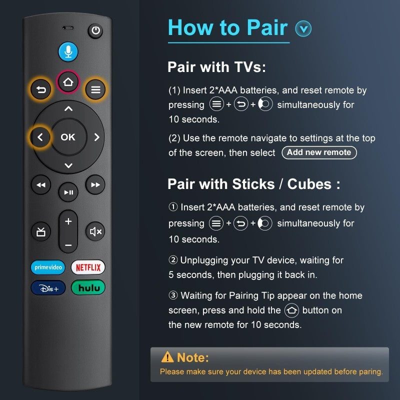 Amazon Fire TV Stick Remote Replacement