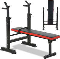 Thumbnail for Adjustable Weight Bench Fitness Bench Home Gym Squat Rack