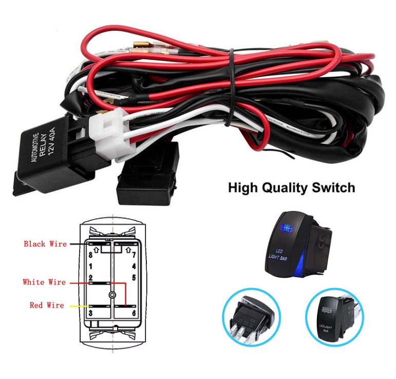 LED Light Bar Wiring Harness Kit