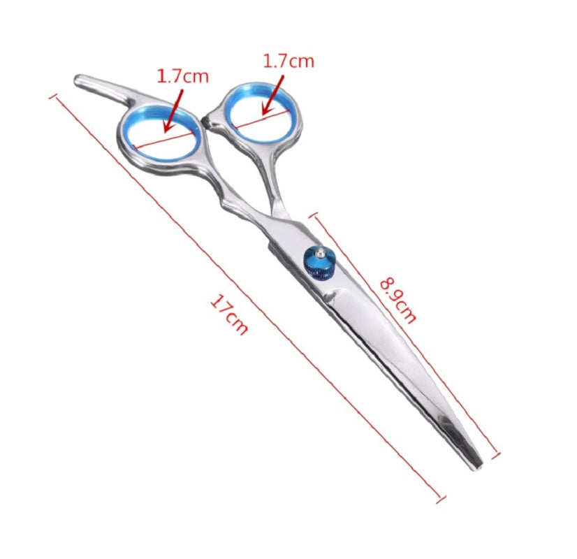 7pcs Professional Pet Dog Grooming Scissors Set Straight Curved Thinning Shears Set