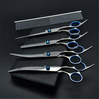 Thumbnail for 7pcs Professional Pet Dog Grooming Scissors Set Straight Curved Thinning Shears Set