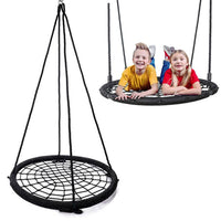 Thumbnail for Tree Swing Spider Web Tree Swing Net Swing Platform Rope Round Swing Detachable