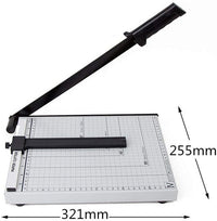 Thumbnail for A4 Heavy-Duty Paper Guillotine Cutter with Measurement Grid and Adjustable Guide