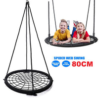 Thumbnail for Tree Swing Spider Web Tree Swing Net Swing Platform Rope Round Swing Detachable