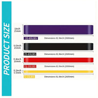 Thumbnail for 4Pcs Resistance Bands Exercise Yoga Pilates Rubber Fitness Training