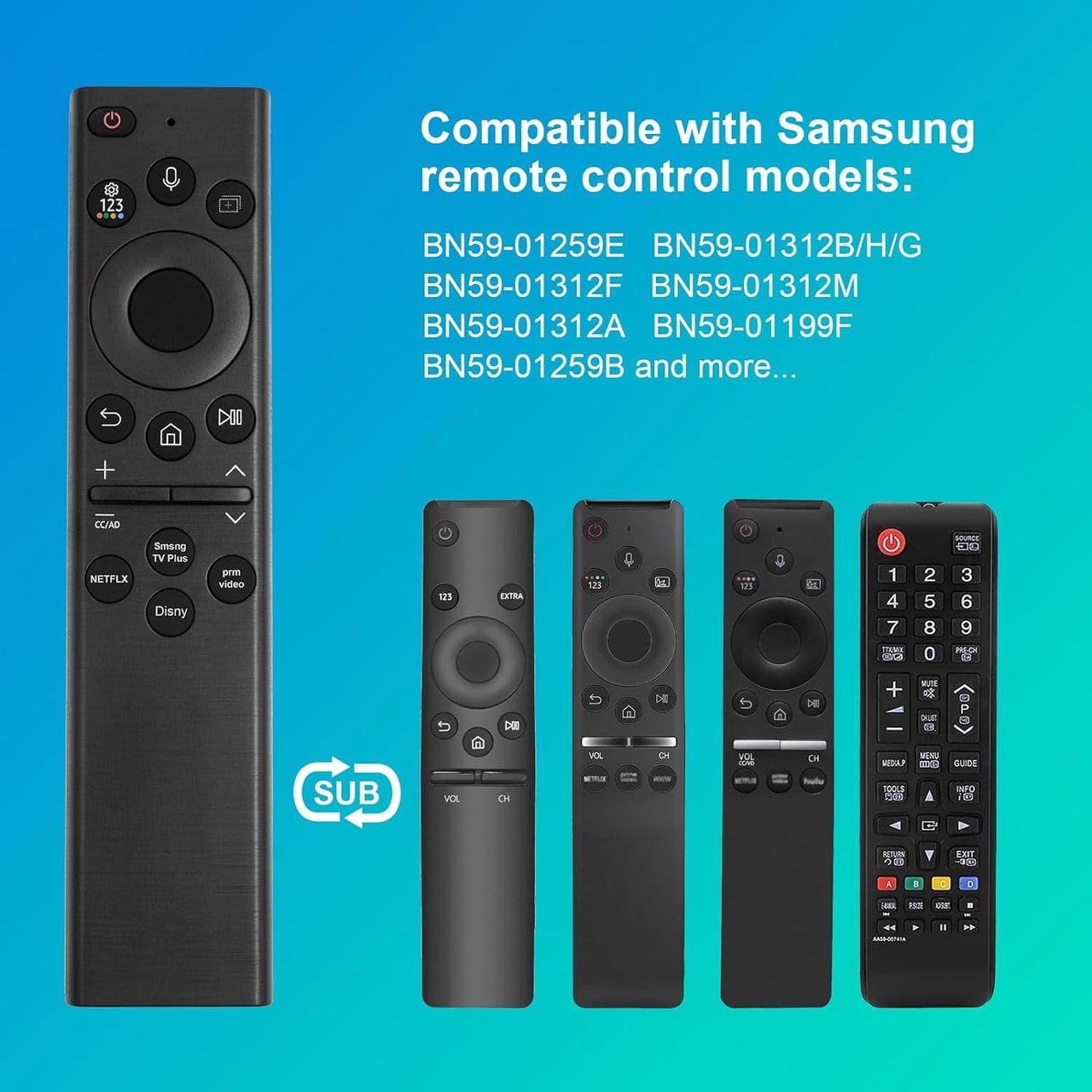 Samsung TV Remote Smart TV Remote Replacement