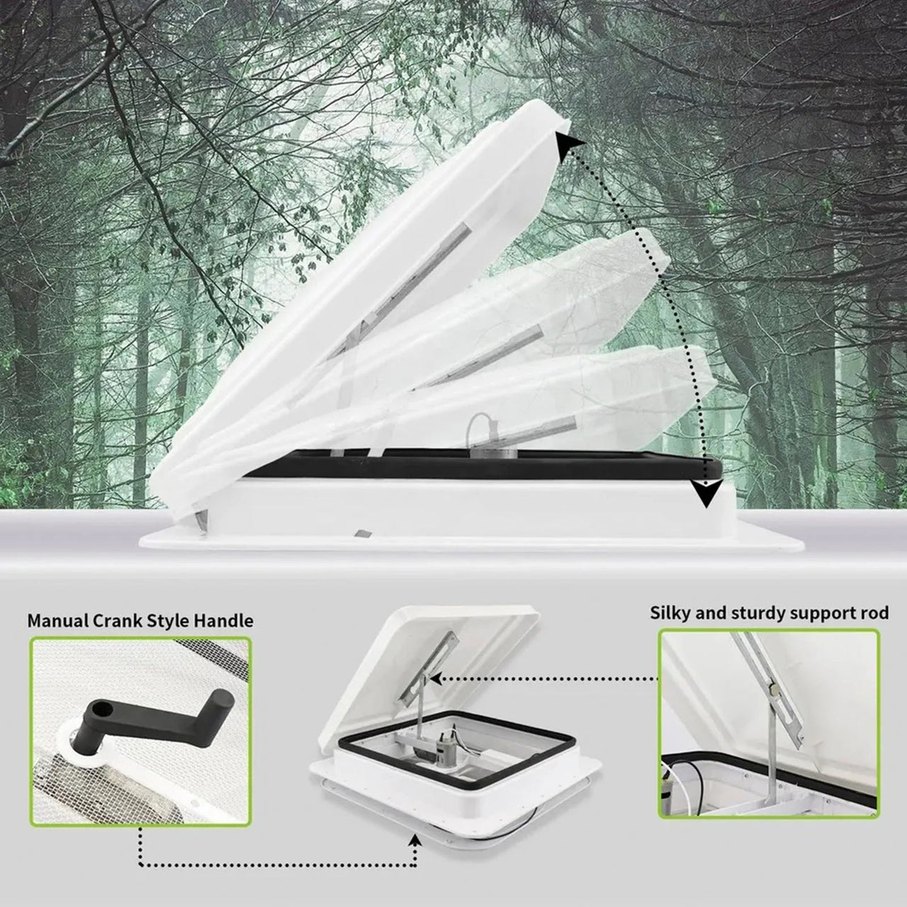 Caravan Roof Vent RV Shower Hatch