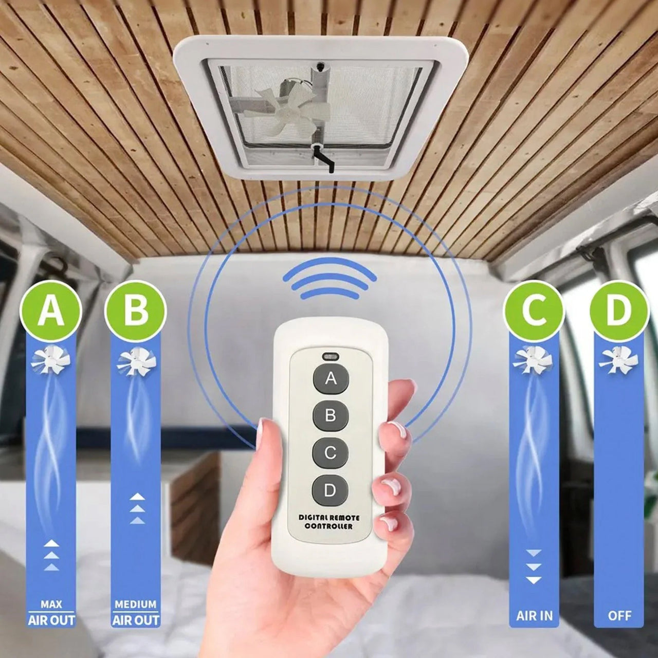 Caravan Roof Vent RV Shower Hatch