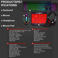 Thumbnail for Gaming Keyboard Mouse Headphone Set