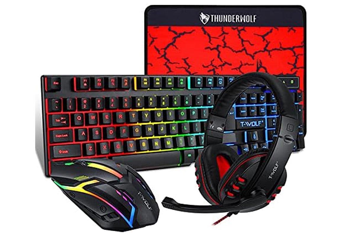 Gaming Keyboard Mouse Headphone Set