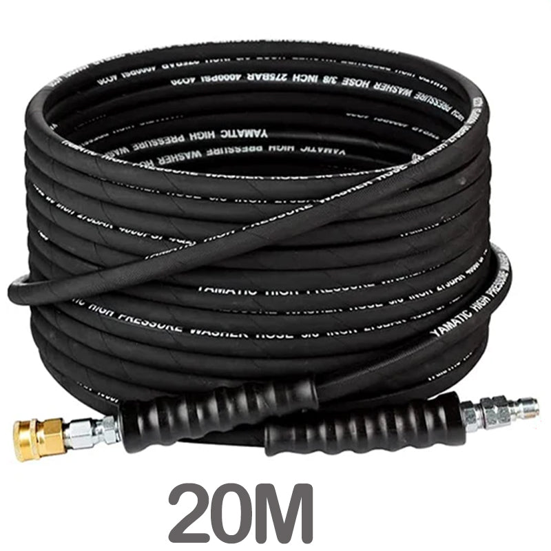 20M High Pressure Washer Hose Replacement Water Cleaning Pipe 3/8QC