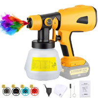 Thumbnail for Cordless High Pressure Spray Gun Paint Sprayer For Dewalt 18V Battery 1000ml