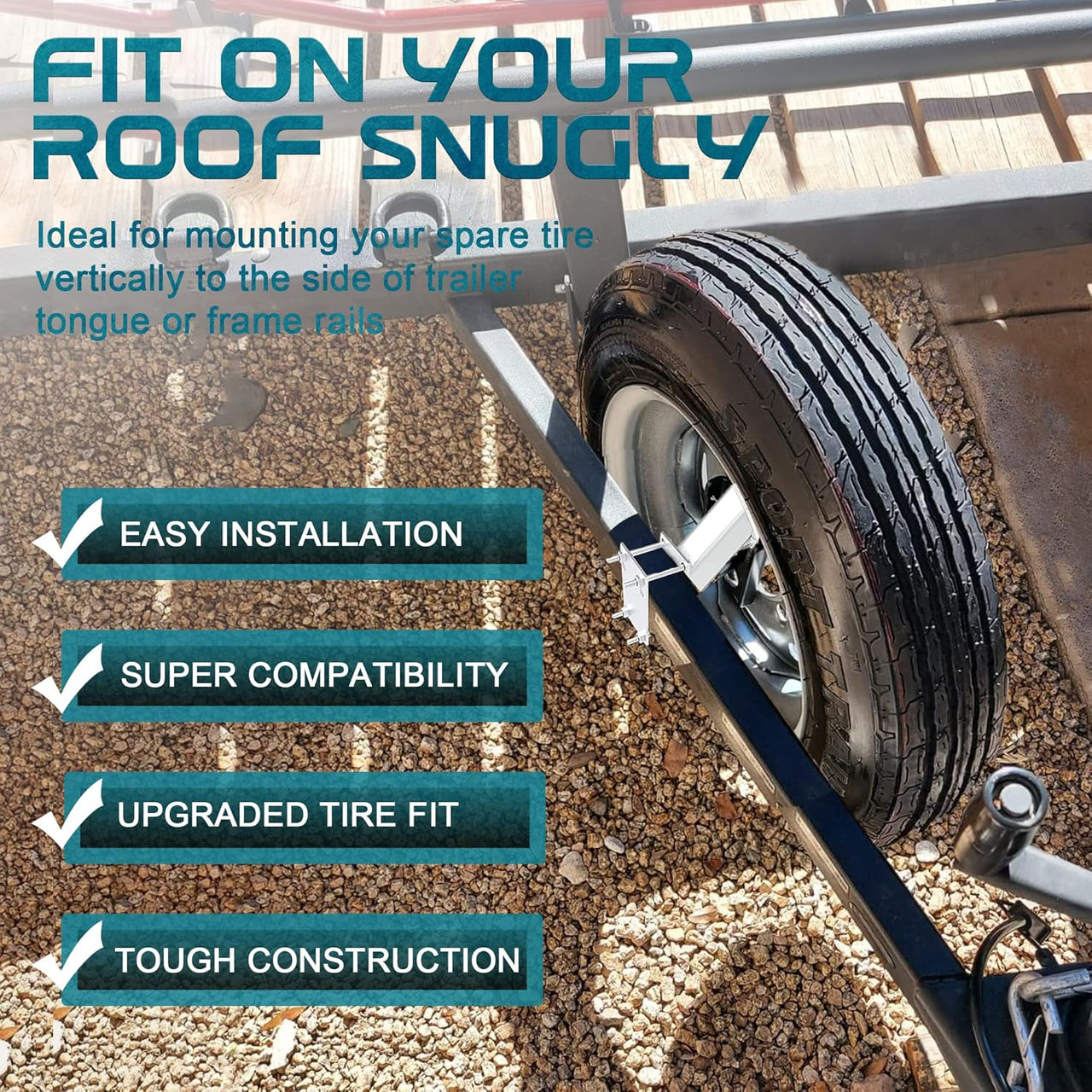 Trailer Wheel Bracket Spare Tire Carrier