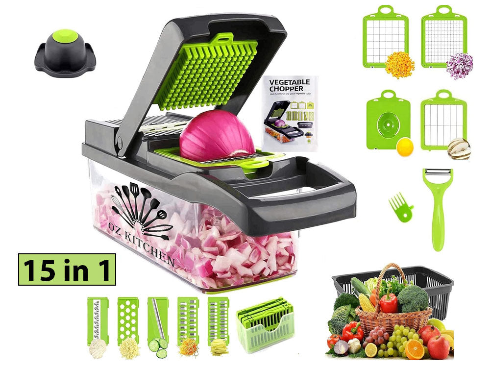 15 in 1 Vegetable Chopper Mandoline Slicer