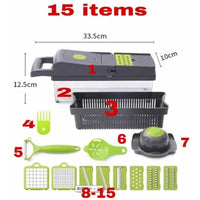 Thumbnail for 15 in 1 Vegetable Chopper Mandoline Slicer