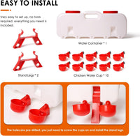 Thumbnail for Poultry Waterer Chicken Feeder for Chicken Quail Duck Goose Turkey
