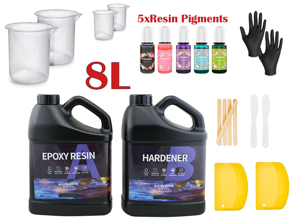 Epoxy Resin 1:1  8 Liter Kit