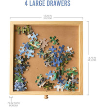 Thumbnail for 1500 Piece Rotating Puzzle Table with Drawers, 360° Turntable