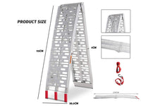 Thumbnail for Aluminum Folding Ramp ATV Mower Loading Ramp