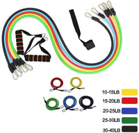 Thumbnail for Fitness Exercises Resistance Bands Set