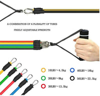 Thumbnail for Fitness Exercises Resistance Bands Set