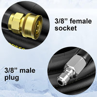 Thumbnail for 20M High Pressure Washer Hose Replacement Water Cleaning Pipe 3/8QC