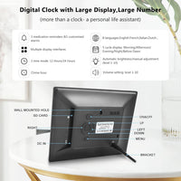 Thumbnail for 8inch LED Dementia Digital Calendar Clock Alarm Extra Large Day/Week/Month/Year