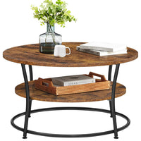 Thumbnail for VASAGLE Coffee Table, Round Coffee Table
