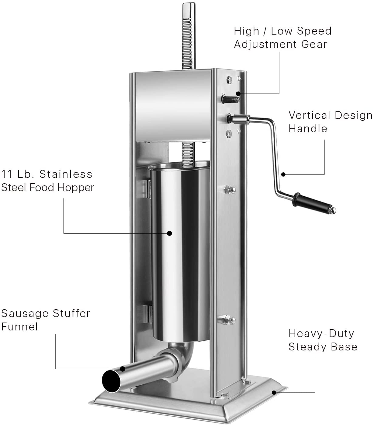 Sausage Maker Sausage Stuffer Filler 5L