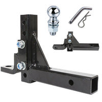 Thumbnail for Adjustable Trailer Hitch Mount with 2-Inch Ball & Pin