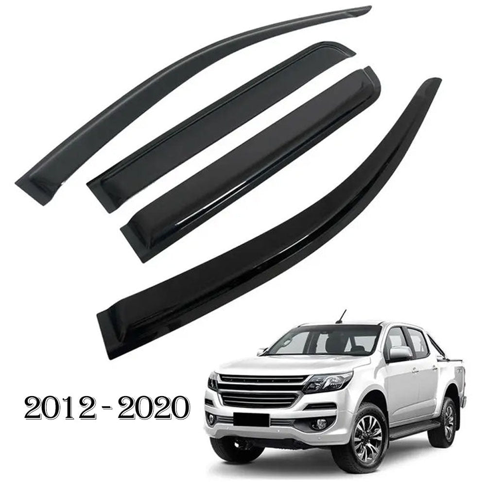 Weathershields for Holden Colorado RG 2012-2020 Car Weather Shields Wind Deflectors Window Sun Visor 4-Piece Set