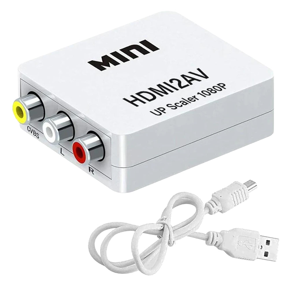 HDMI to RCA Converter Adapter for TV Stick, Roku, Chromecast, Apple TV, PC, Laptop, Xbox