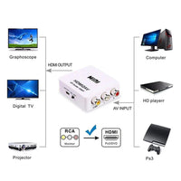 Thumbnail for HDMI to RCA Converter Adapter for TV Stick, Roku, Chromecast, Apple TV, PC, Laptop, Xbox