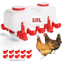 Thumbnail for Poultry Waterer Chicken Feeder for Chicken Quail Duck Goose Turkey