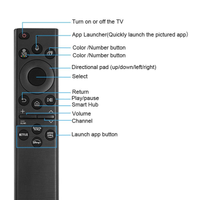Thumbnail for Replacement Samsung TV Remote Solar Powered with voice Control