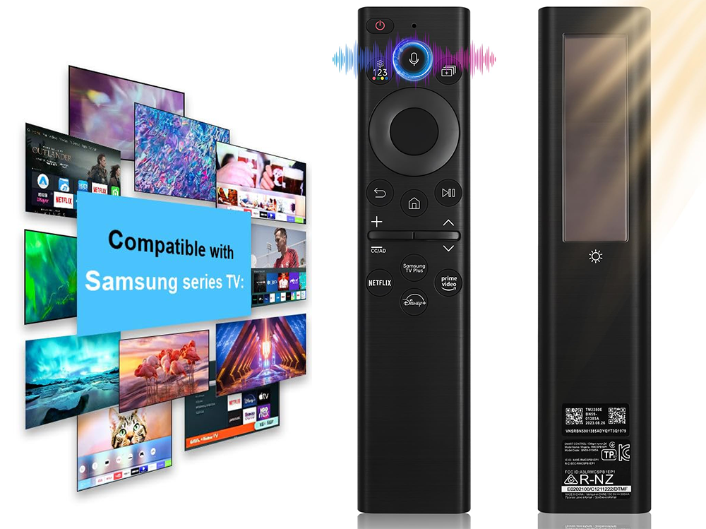 Replacement Samsung TV Remote Solar Powered with voice Control