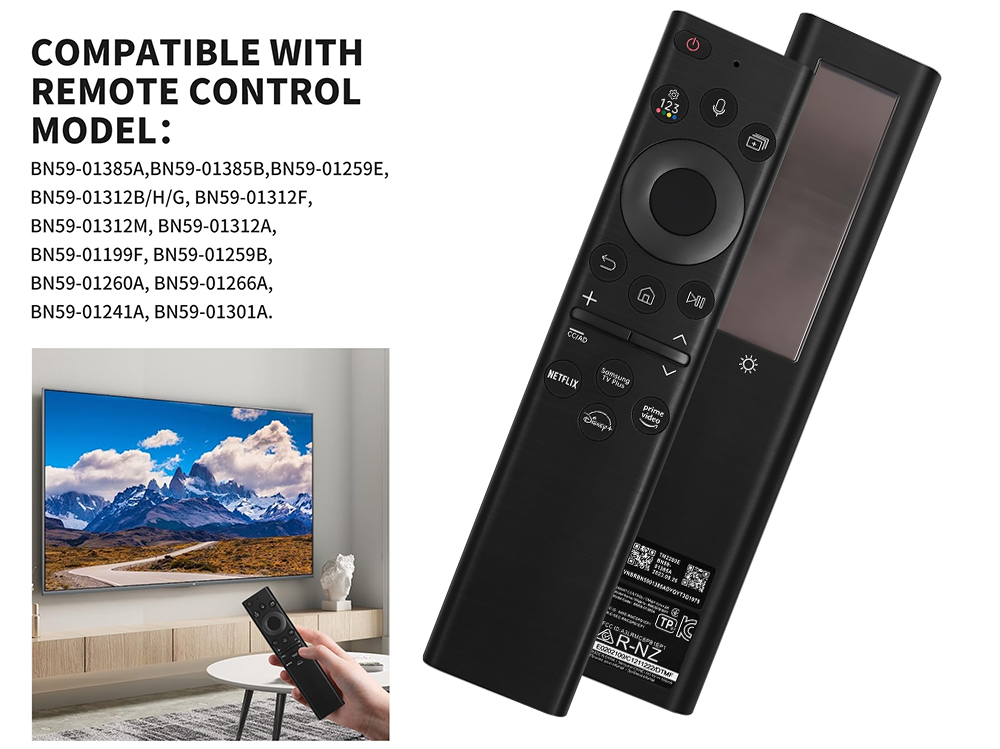 Replacement Samsung TV Remote Solar Powered with voice Control