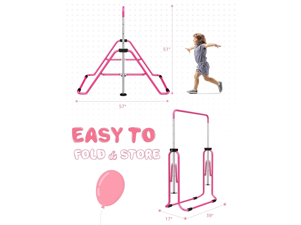 Kids Gymnastic Bar Horizontal High Bar Monkey Kip Bar Training Bar
