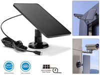 Thumbnail for Universal Solar Panel for CCTV Security Camera Doorbell Camera Solar Charger Panel