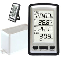 Thumbnail for Wireless Weather Station Clock with Outdoor Sensor, Indoor Outdoor Temperature