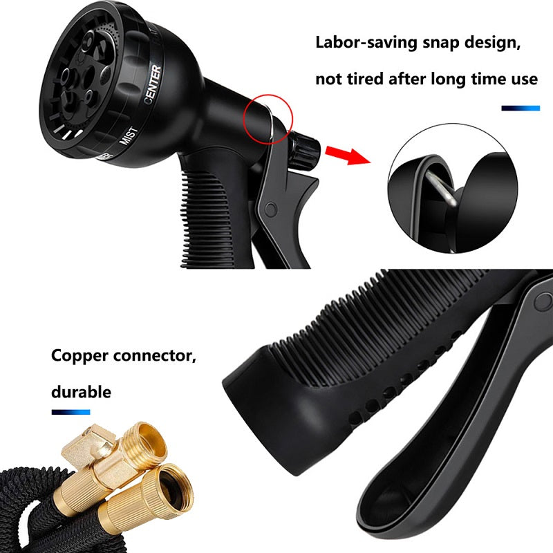 Flexible Garden Hose Spray Nozzle 100ft