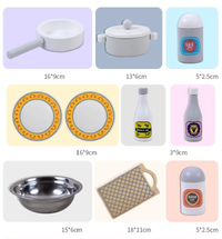 Thumbnail for Wooden Play Kitchen Kids Kitchen Set Pretend Playset