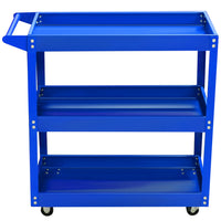 Thumbnail for Steel Tool Cart Trolley 3-Tier Blue