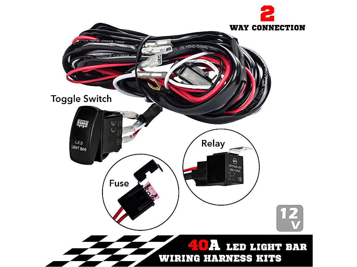 LED Light Bar Wiring Harness Kit